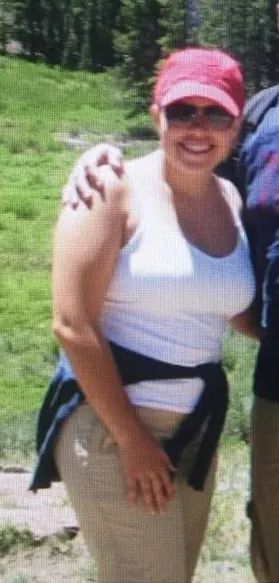 Angela Fuller before: at her heaviest, age 27